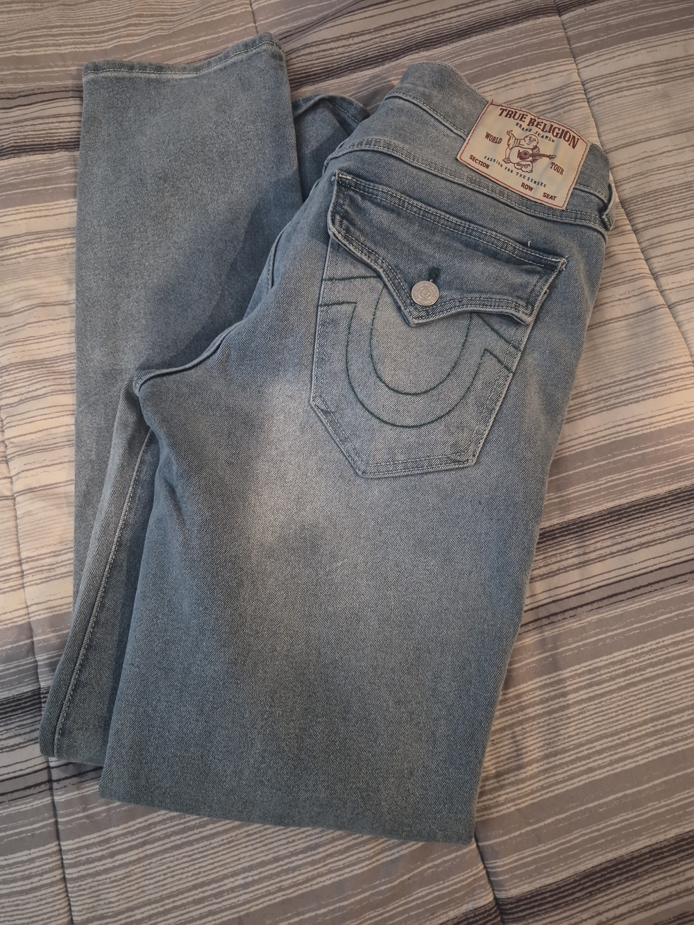 True Religion Men's Light Wash Jeans